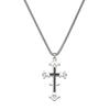 Cross Pendant Necklace Chrome Heart Diamond Necklace Cross Necklace Pendant Street Style Titanium Steel Cross Necklace Jewelry