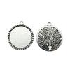5 шт., кабошон, камея, основа для ювелирного дерева, фон, внутренний размер, 25 мм, круглый кулон F4172