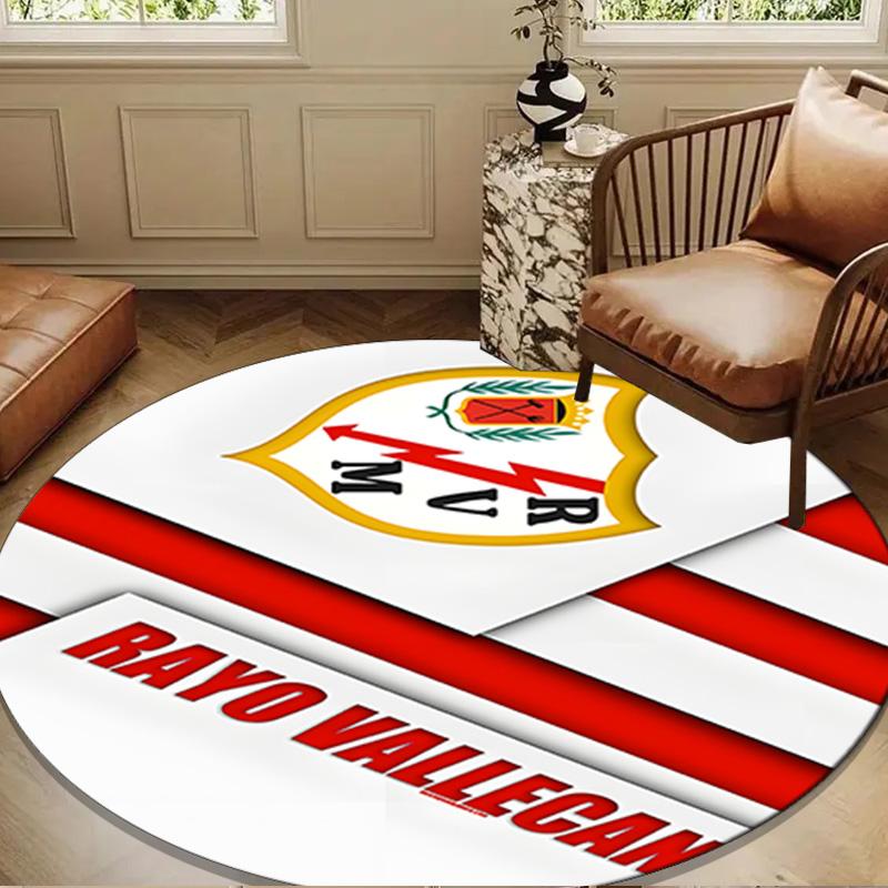1PC Rayo Majestic Emblem Round Rug for Livingroom,Bedroom, Palyroom, Chair Rug, Area rug, Circle Carpet, Large Size Fan Christmas gift