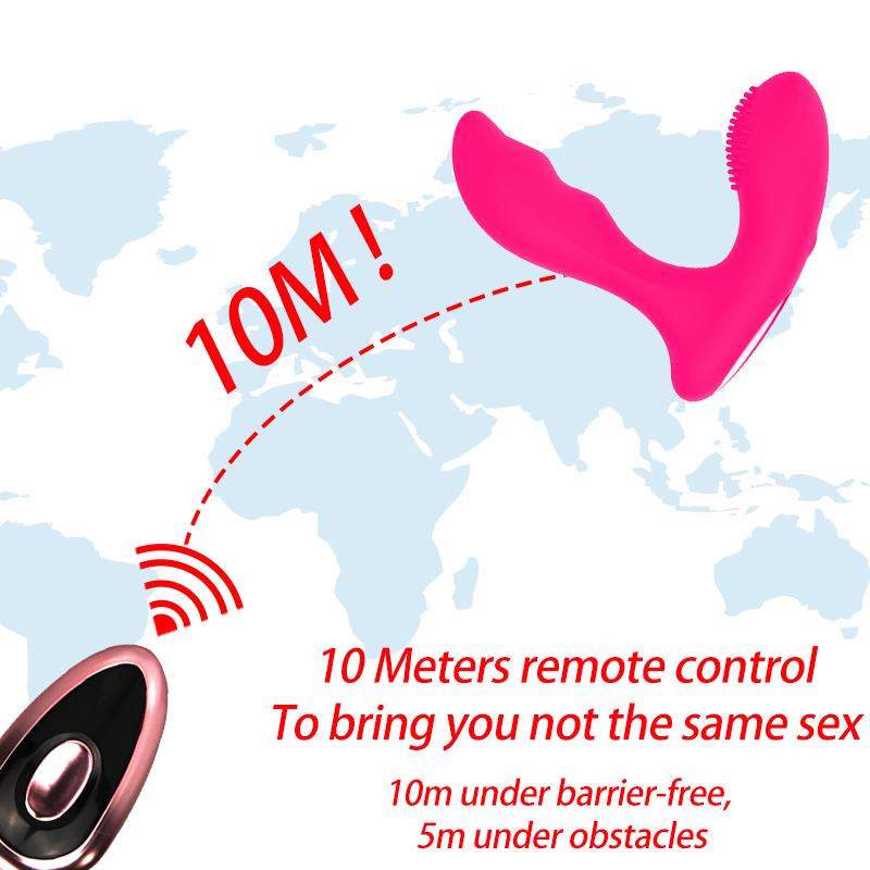 Беспроводной носимый вибратор для женщин, 12 скоростей, вибрирующие фаллоимитаторы, трусики, стимулятор клитора G-spot, вагинальный массаж, секс-игрушка для взрослых