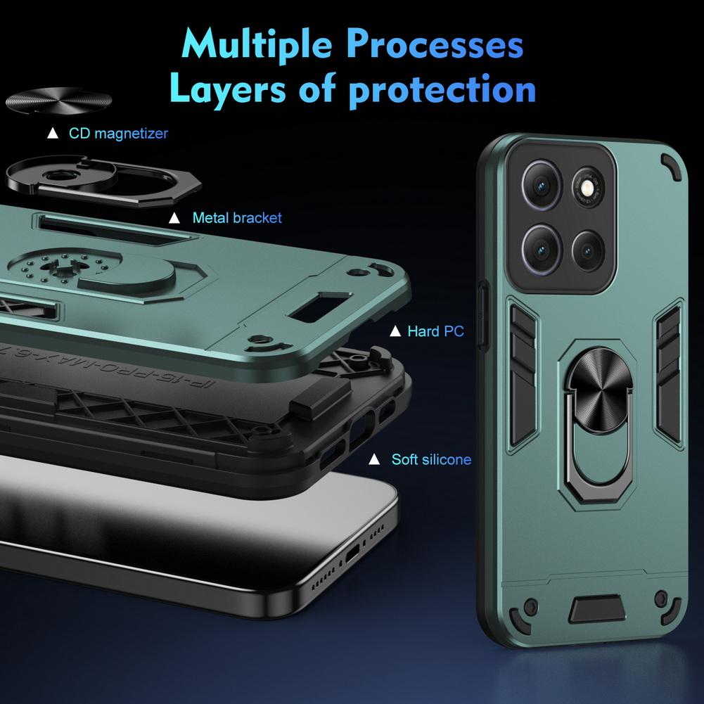 Multiple Layers Car Holder Stand case for Moto G86 Power G56 E15 G15 G05 G35 G55 G85 G04 G24 G34 G84 G54 G64 G53 G23 Drop Cover