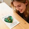Resist Frog Pocket Hug with Positive Card Emotional Support Love Heart Frog Pocket Token Decoration Inspirational Encouragement Gift