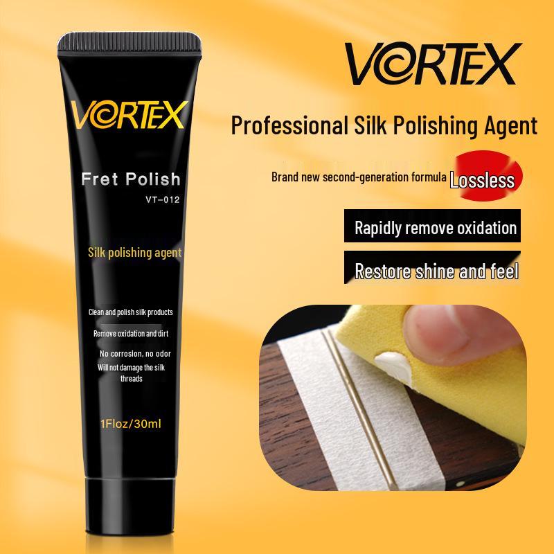VORTEX Средство для удаления ржавчины и окисления с ладов гитары - Полировочная паста для металла и инструмент для обслуживания