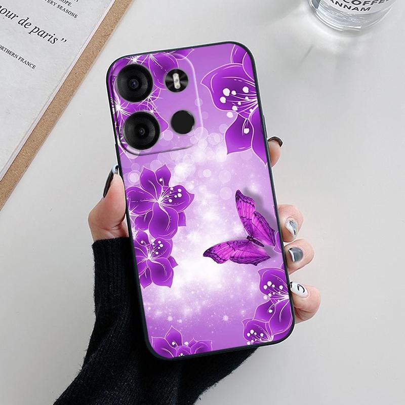 Чехол для телефона Tecno Spark GO 2023 Милый рисунок панды Мультяшный Бампер Мягкий Силиконовый Fundas Для Tecno Pop 7 Pro 8 9 4G Чехлы