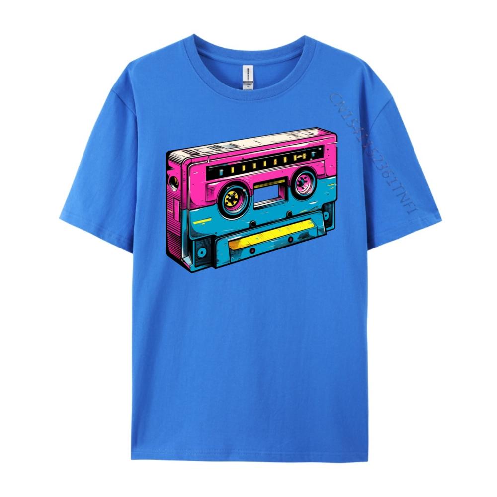 Oldschool Music Cassette Oldschool Unisex T Shirts High Quality Mens T Shirt Graphic Cotton Funny Camiseta