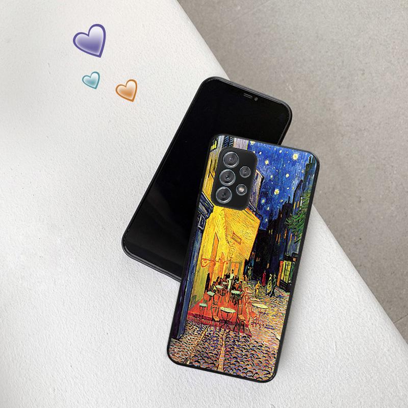 Van Gogh Oil Starry Night Phone Case For Samsung A73 A53 A33 A13 A23 A22 A52 A72 A32 A42 A71 A51 A41 A31 A21s A12 A11 S9 Cover