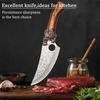 WXCOO Hand-Forged Knife with Sheath Utility Knife Kitchen Meat Cutting Fruit Slicing Pig Fish Cleaver Kitchen Accessories