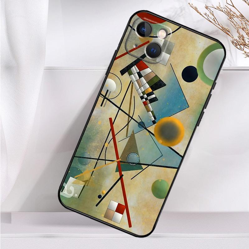 Чехол для телефона Василий Кандинский абстрактный для iPhone 14 13 12 11 16 15 Pro Max Plus Mini 7 8 X XR XS Max мягкий чехол