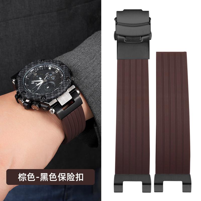 Для часов Casio gst-b100 ремешок силиконовый мужской GST-W300 210 400G S130 S310 S330 B100 ремешок металлический адаптер Модифицированный резиновый ремешок для часов