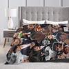 Jacob Elordi Actor Photo Collage Blanket Camping Flannel Bedding Throws For Living Room Warm Soft Bedspread Birthday Present