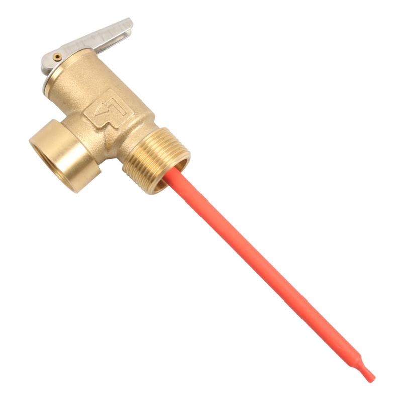 Water Heater Relief Valve Professional Accessories High Performance Brass Stainless Steel Pressure Release for RV Storage Tank