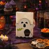 Halloween Party Table Decor Ghost Wooden Napkin Holder, Cute Paper Towel Decorative Festive Holiday Kitchen Storage Stand, Freestanding Tissue