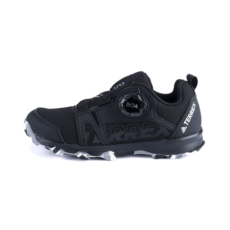 adidas Terrex Agravic Boa K Винтажные Устойчивые к истиранию Низкие Детские Беговые Кроссовки Черные Детские EF3635