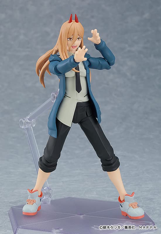 Figma Человек-бензопила Пауэр Пластиковая Раскрашенная Фигурка Действия Без Масштаба