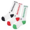 Безупречные носки SOCKS-U-SPORT с вышивкой кинжала, набор из 3 пар, белые, мужские, размер S, б/у