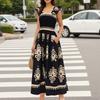 Summer Dress Women's Long Boho Beach Dress Elegant Maxi Dress  Sleeveless Summer Tunic Dress