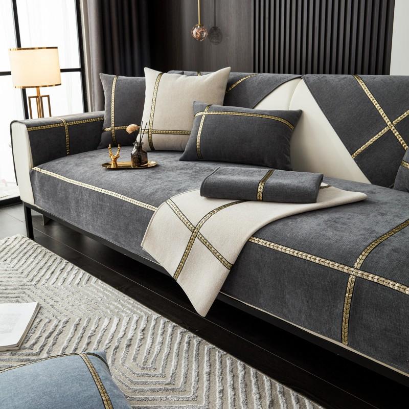 Подушка для дивана из синели Four Seasons, нескользящая подушка для дивана, подушка для сиденья, оконная подушка