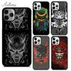 Japanese Hannya Mask Phone Case for iPhone 11 12 13 14 Pro Max Mini X XR XS SE 2020 6S 7 8 Plus Samsung Galaxy S21 S22 Shell
