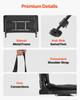 Hunting Chair, 360° Silent Swivel, Foldable Portable Blind Chair, Heavy-Duty Steel Frame Ground Stool Seat, with Seat Cover, Anti-Sink Swivel Feet,