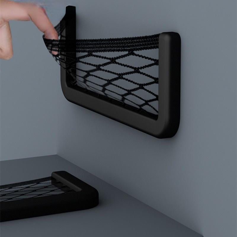 Car Sticker Net Pocket Mobile Phone Holder Car Storage Bag Storage Car Universal Accessories