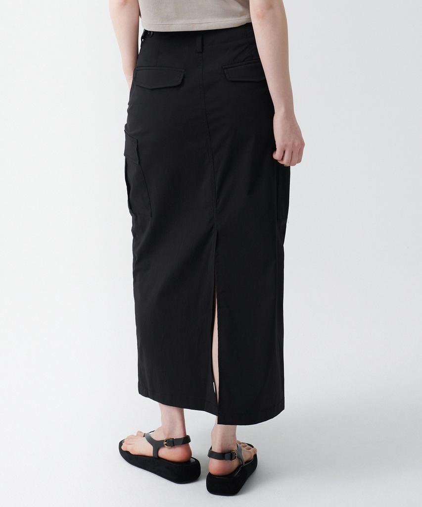 Musinsa Standard Woman Women'S Cargo Maxi Skirt [Black]