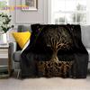 Tree of Life Nature Viking Yggdrasil Norse Soft Flannel Blankets,Throw Blanket Comfortable Blanket for Picnic Beds Home Bedroom