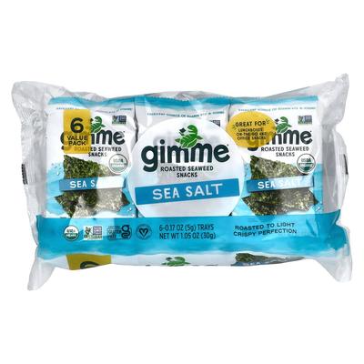 iHerb Premium Roasted Seaweed Sea Salt - 6 Pack (0.17 Oz / 5 G Each)