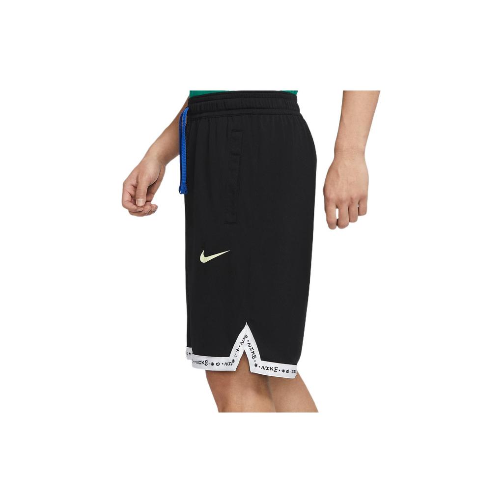 Nike Свободные спортивные шорты со средней талией с мультяшным принтом подсолнечника, мужские шорты, черные DV3193-010