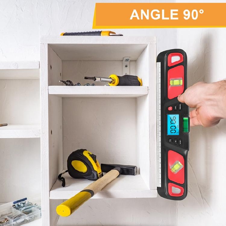 Магнитный уровень Ударопрочный 45°/90°/180° Измерение Цифровой уровень Ударопрочный