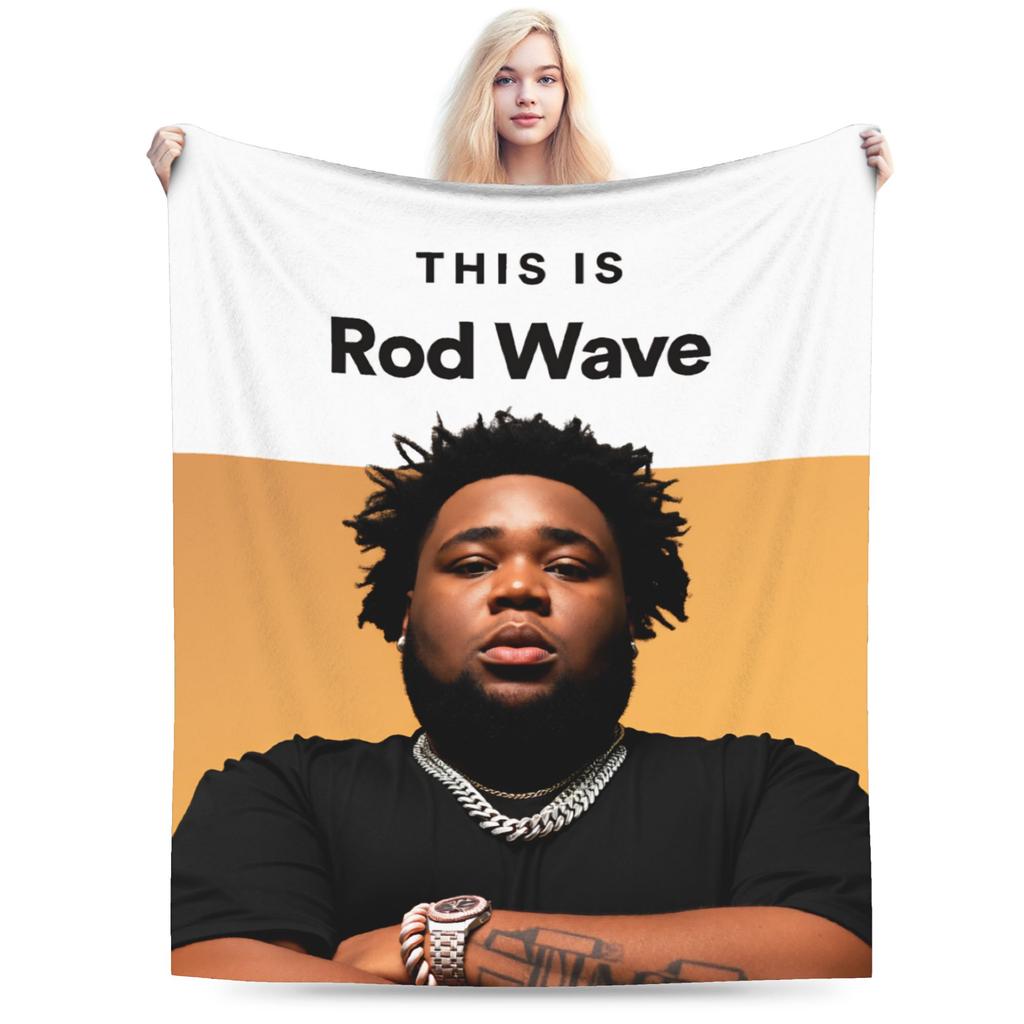 Rod Wave Nostalgia Tour Blankets Quality Warm Soft Throw Blanket Winter Children Bedroom Street Trend Bedspread