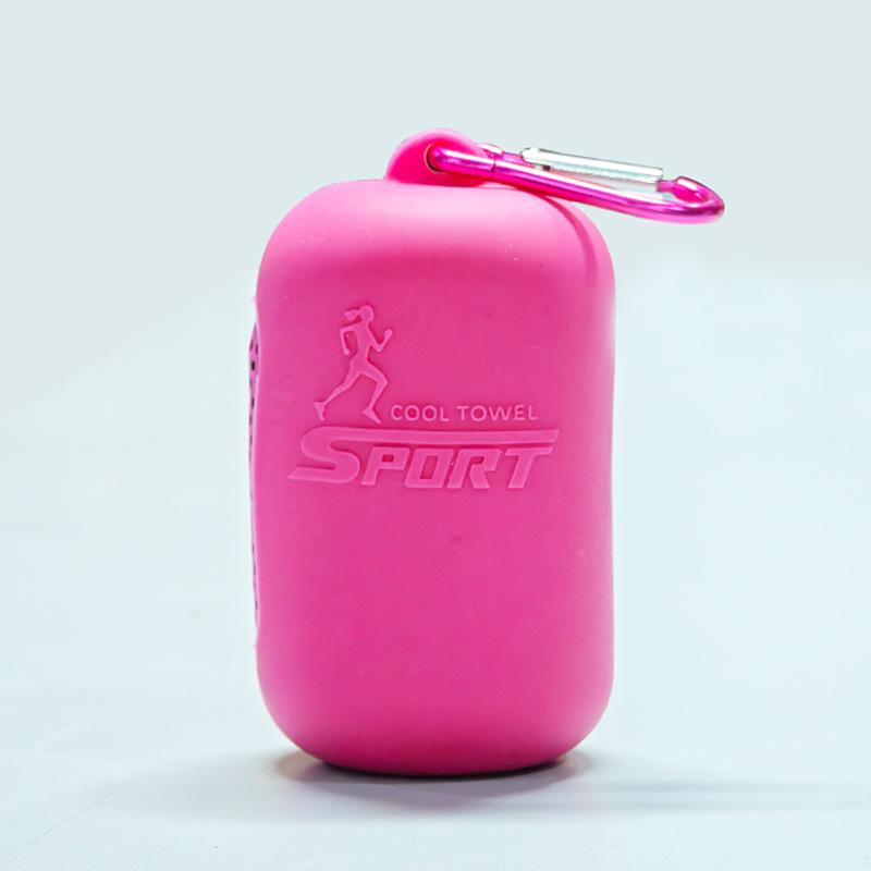 Портативный силиконовый быстросохнущий охлаждающий набор полотенец с дышащей коробкой для хранения