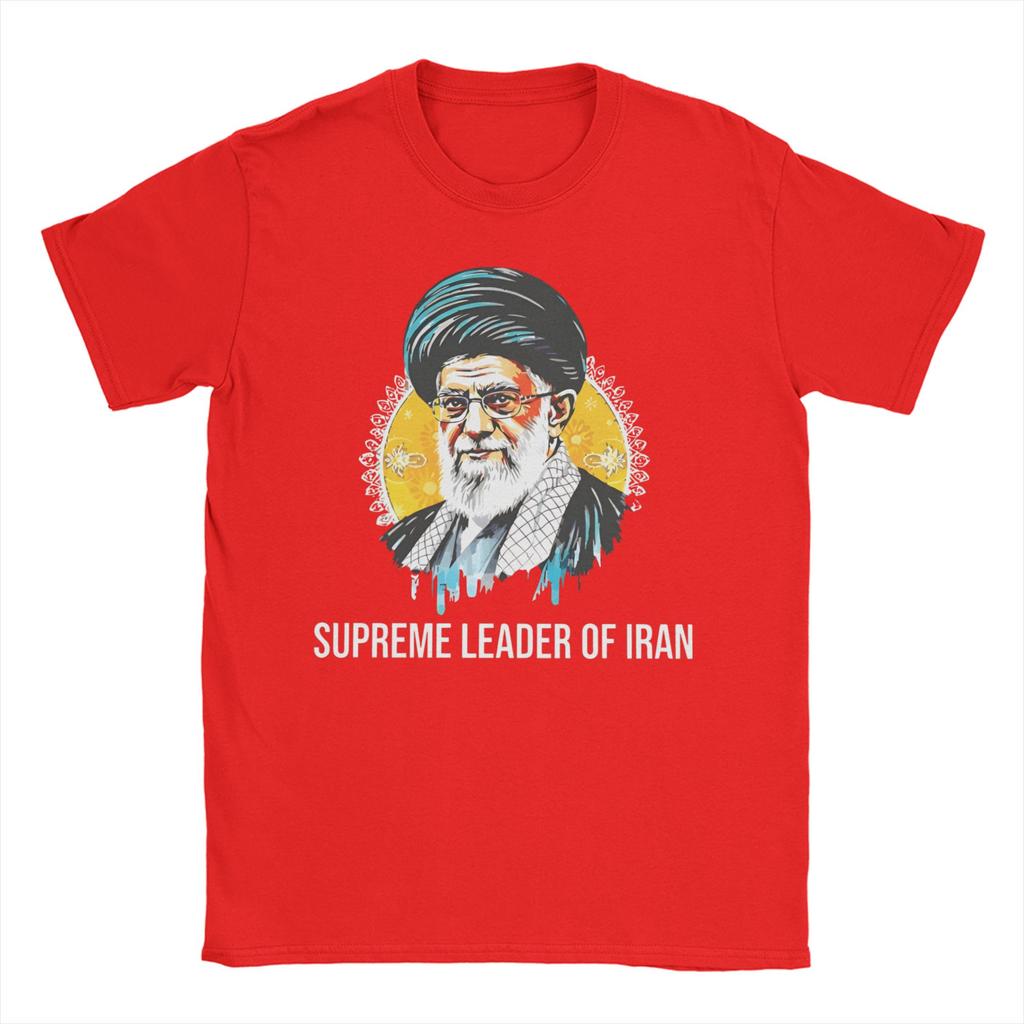 Ali KKhamenei Cotton TShirt For Mens Summer Vintage T Shirts O Neck Leisure Tees Big Size Hot Sale Tops