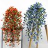 Outdoor Hanging Flowers UV-resistant Faux Flowers Bunch All-season Fake Vine Flowers for Window Garden Porch Wedding Decoration