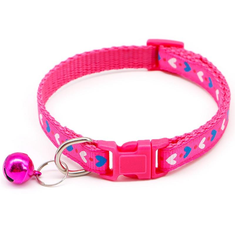 Собака кошки сердце милый колокольчик регулируемые ошейники модные домашние животные красочный узор аксессуары для домашних животных щенок DIY ошейник для собак