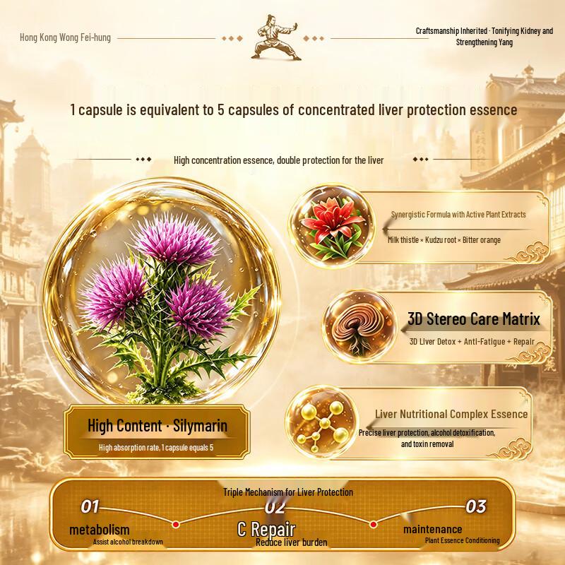 Huangxixiang Milk Thistle Liver Support Tablets