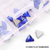 Amazon 12 Grid, маникюрные стразы особой формы с плоским дном, маникюрные украшения с бриллиантами Diy для ногтей