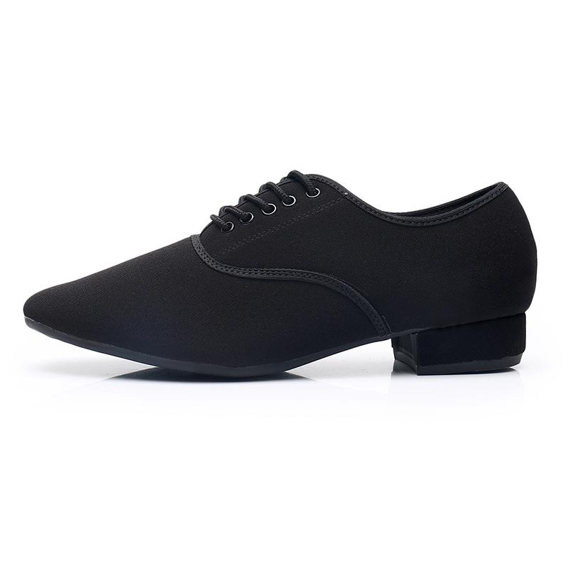 Oxford Cloth Men Modern Dance Shoes Soft Sole Tango Latin Ballroom Party Dance Shoes 2.5CM Heel