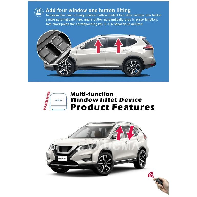 Многофункциональный закрыватель/подъемник стекол автомобиля для Nissan X-TRAIL T31 T32 Автомобильные системы закрывания/подъема стекол с электроприводом для аксессуаров XTRAIL