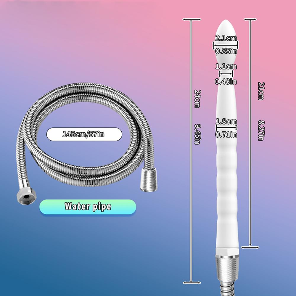 Мягкий металлический шланг Вагинальный Анальный Кишечный Очищающий Промывающий Устройство Насадка Клизма Устройство Женское Моющее Устройство Секс-игрушка Для Женщин Мужчин
