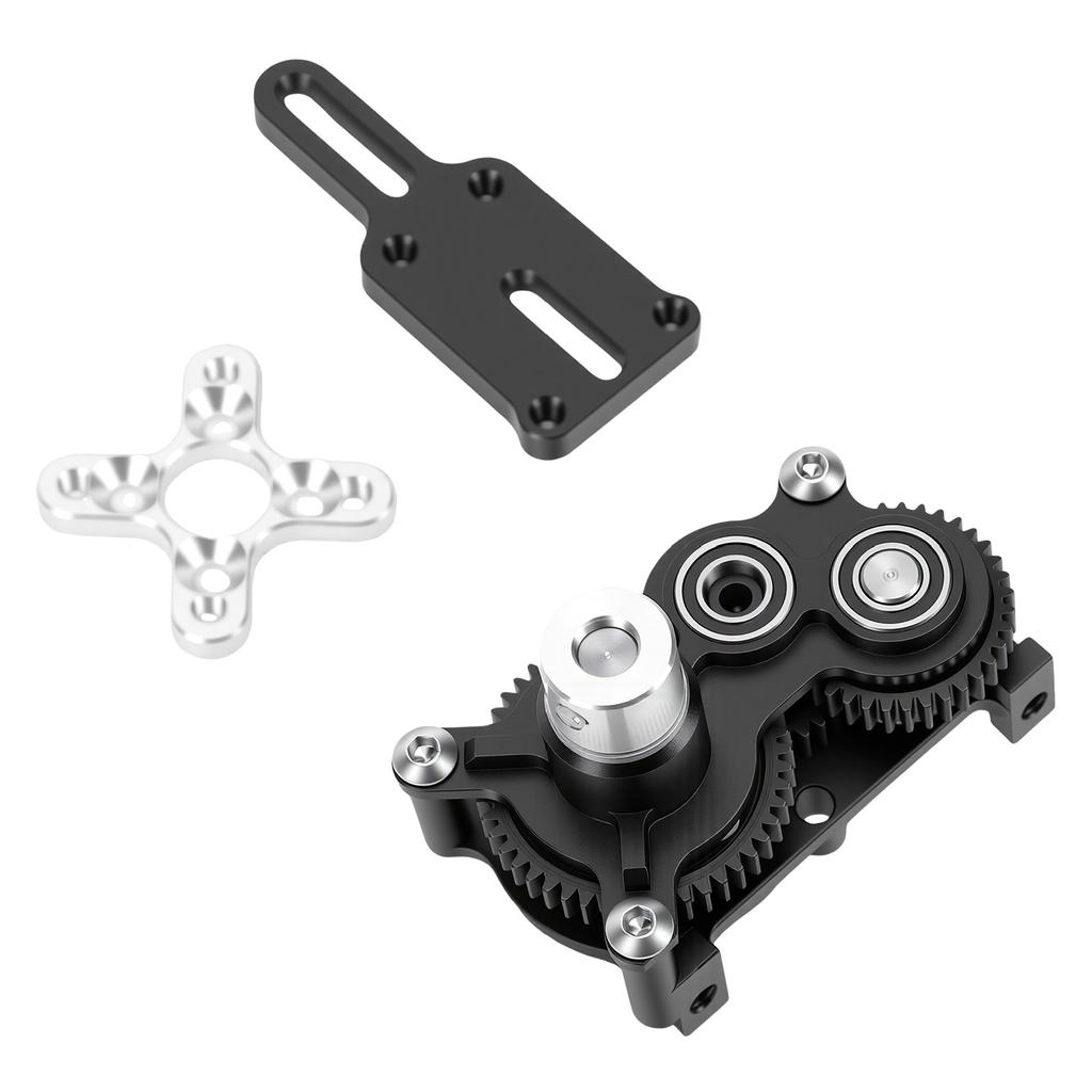 1Celsius10 RC Crawler OD 4 Compact Overdrive Kit Left Side Motor Forward Mounting Heavy Duty Black