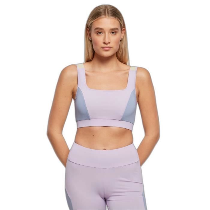Brassière Femme Urban Classics Color Block - Blanc - M