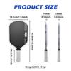 Matte Carbon Fiber Pickleball Paddle Set 4th Gen Core Thermoformed Pro Tournament Kit