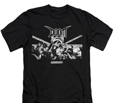 Футболка Doom, полицейская фигня**, музыкальная группа, инди-рок, панк, готика, унисекс.