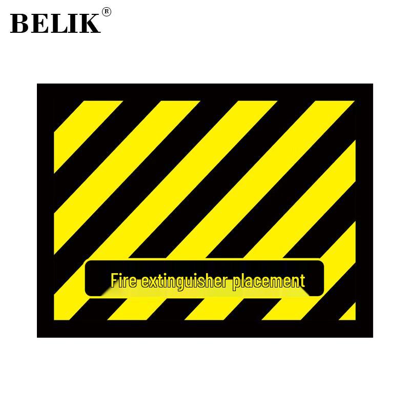 BELIK Fire Safety Warning Floor Decal