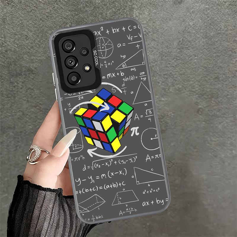 Rubik Cube Formula Spoofs Math Soft Phone Case for Samsung A17 A16 A15 A14 A13 A57 A56 A55 A54 A53 A37 A36 A35 A34 A33 A26 A25 A