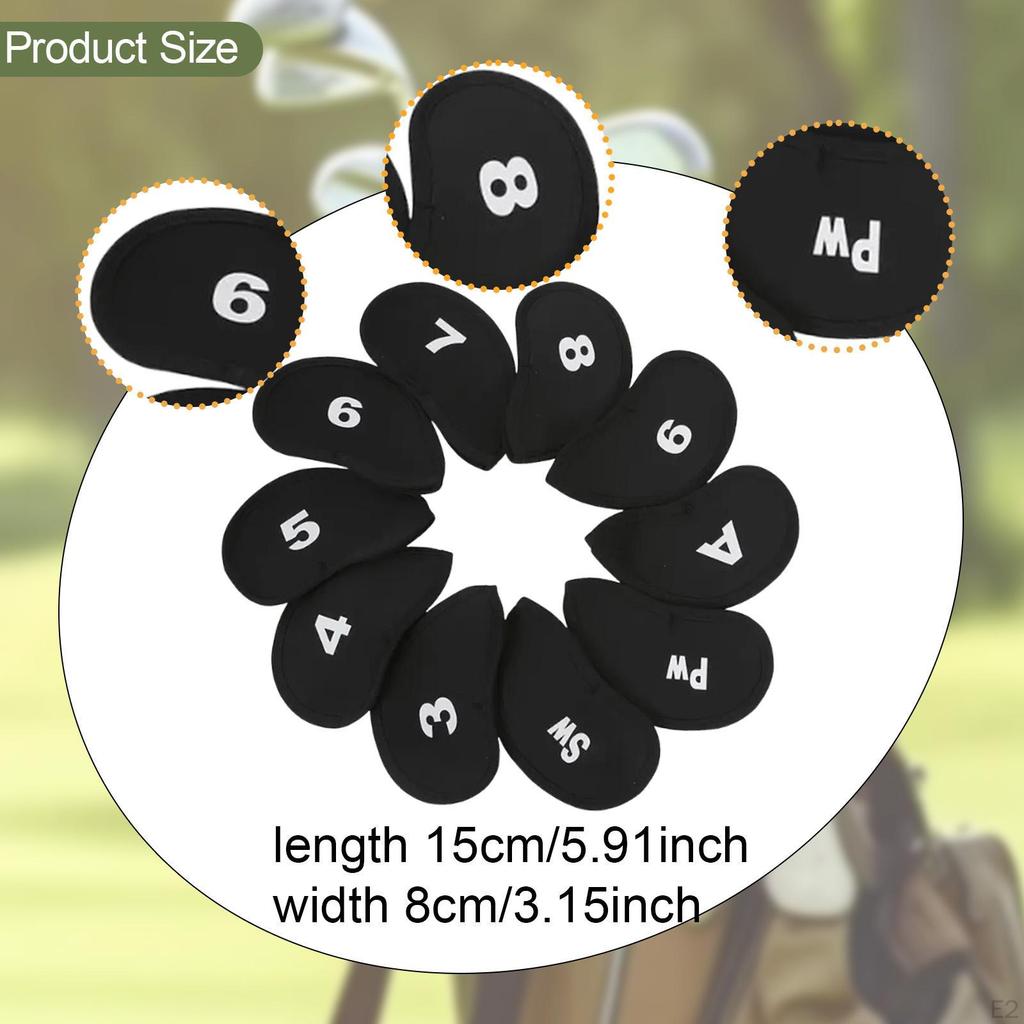 10 неопреновых чехлов для головок гольф-клубов, универсальный размер