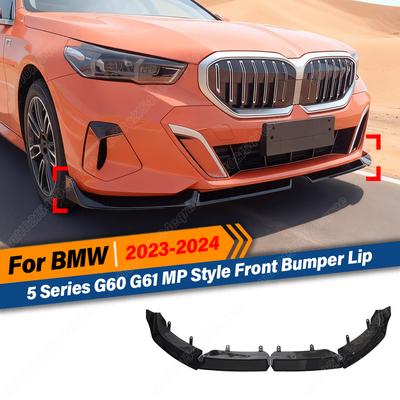 Для BMW 5 серии G60 G61 i5 M60 2023 2024 Стиль M Performance 4 шт. Передний сплиттер губы Автомобильный внешний тюнинг Внешние аксессуары