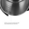 1.2L/40.58oz Camping Kettle Stainless Steel Outdoor Cookware Durable Camping Coffee Pot  Camping