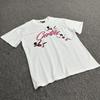 Cross-border series Alcatraz Cupid angel pink letter pattern print American high street hip hop short sleeve