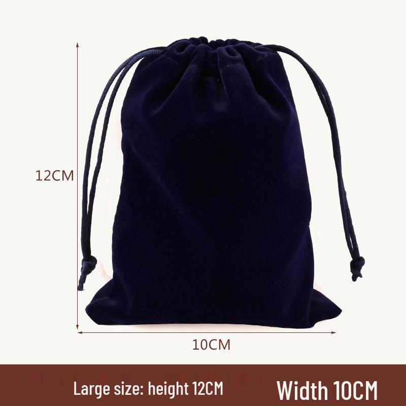 Lucky Bag Flannel and Brocade Jewelry Pouch